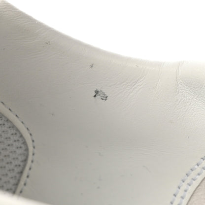 Prada Vitello Sport Spazzolato Rois Triangle Logo Womens Downtown Low Top 30mm Sneakers 37.5 White Fiordaliso 14 of 18