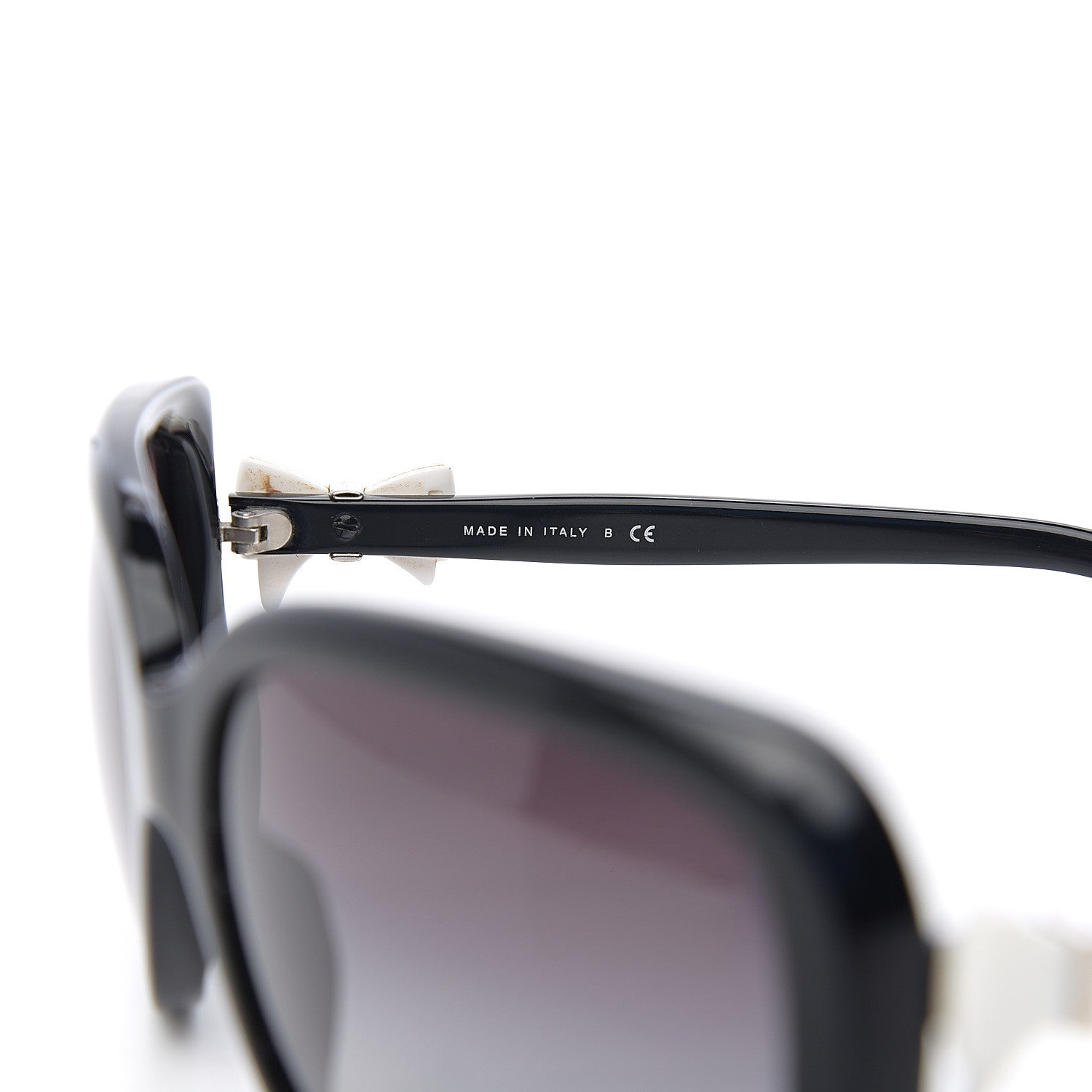 Chanel CC Bow Sunglasses 5171 Black White 6 of 8