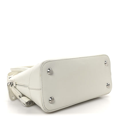 Balenciaga Signature Grained Calfskin Logo S Ville Top Handle Bag White Black 4 of 12