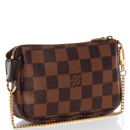 Louis Vuitton Damier Ebene Mini Pochette Accessories 3 of 7