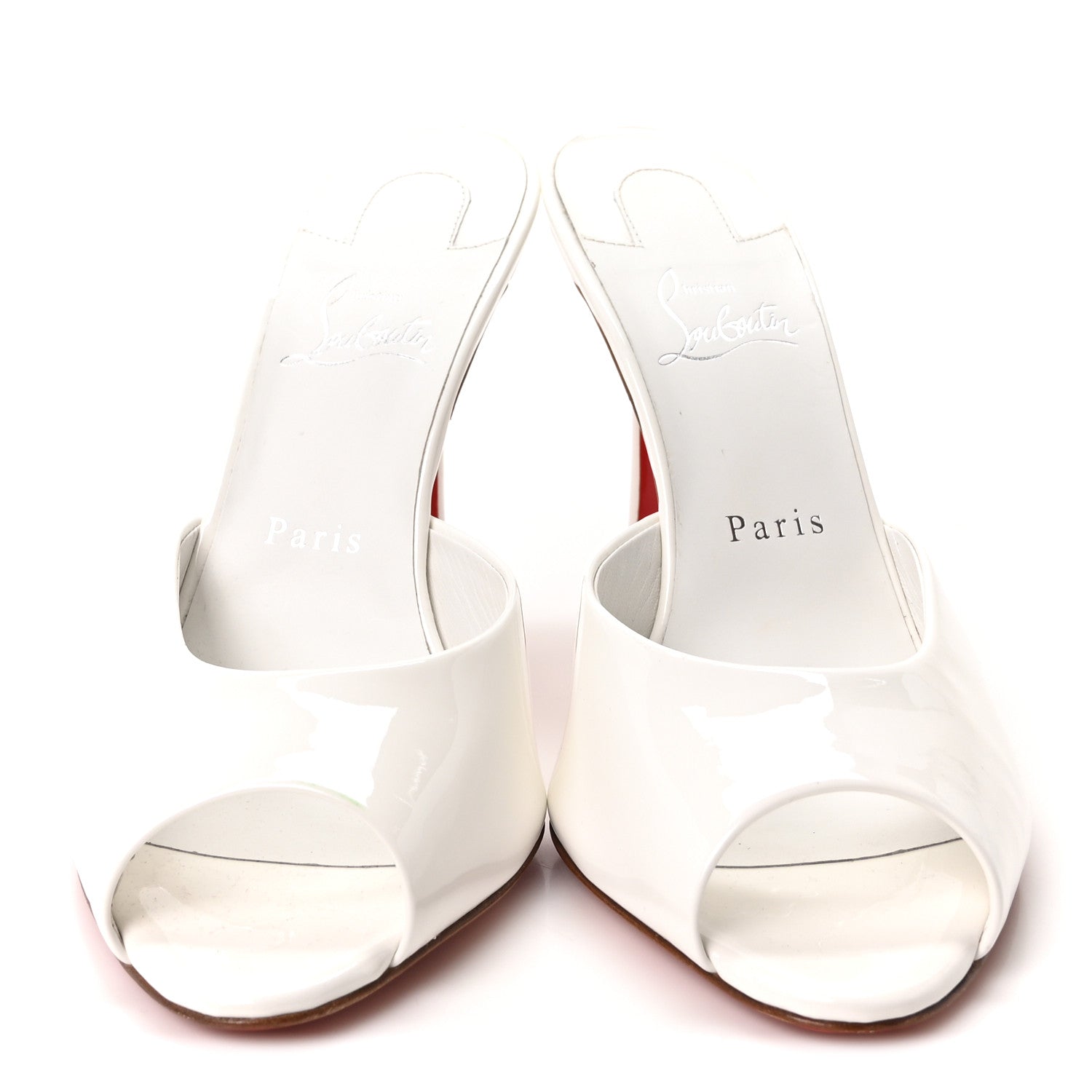 Christian Louboutin Patent Me Dolly 100 Sandals 39.5 White 3 of 8