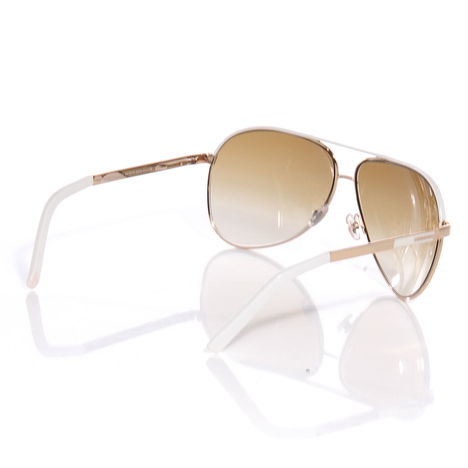 Gucci Aviator Sunglasses 1827/S White Gold 2 of 5