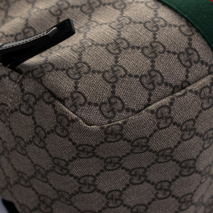 Gucci Soft GG Supreme Monogram Appia Calfskin Web Tote Backpack Beige Ebony Black 9 of 12