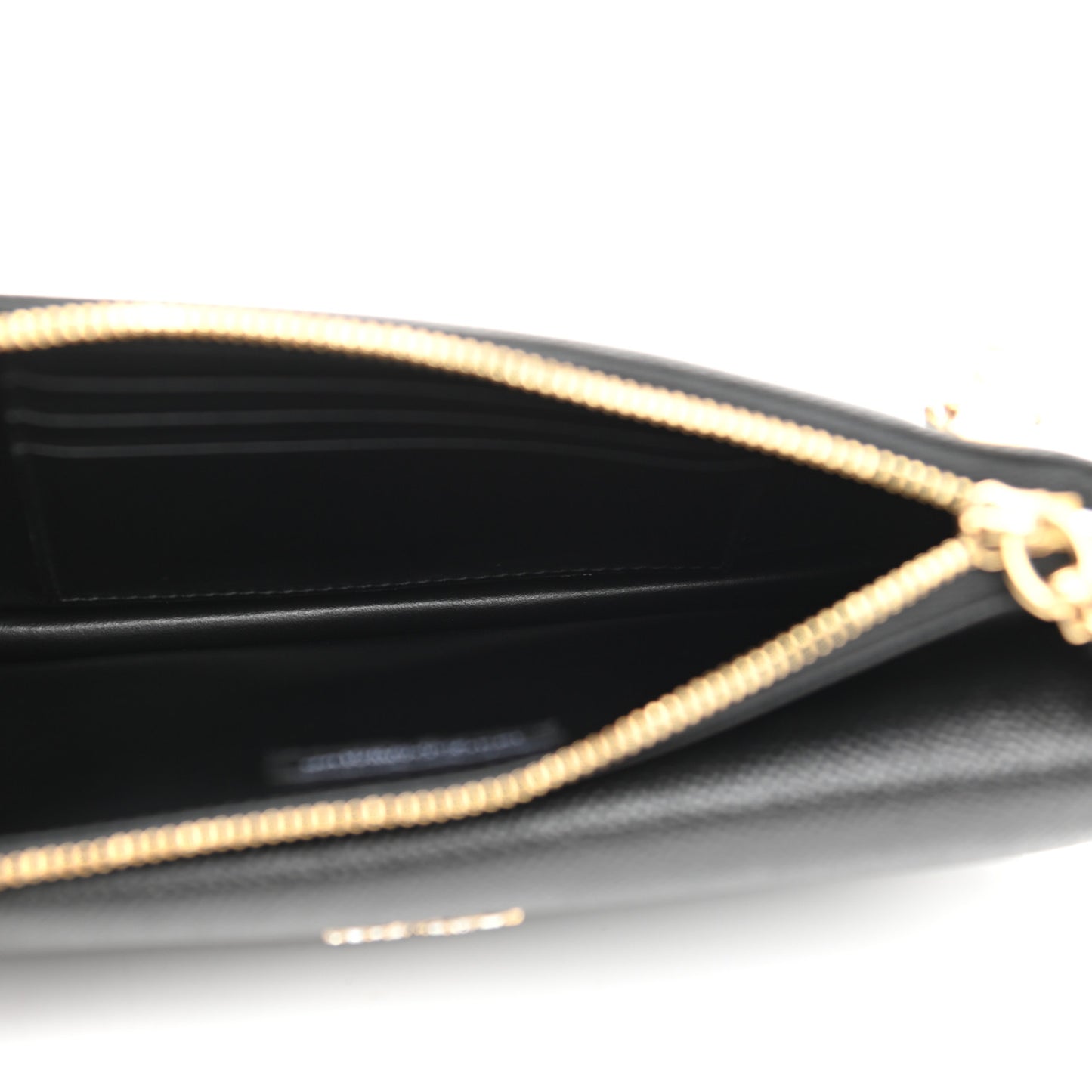 Dauphine Embellished Logo Chain Pouch Black