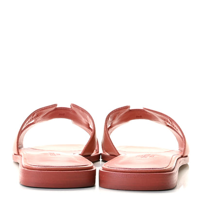 Hermes Chevre Oran Sandals 38.5 Rouge Blush 5 of 11