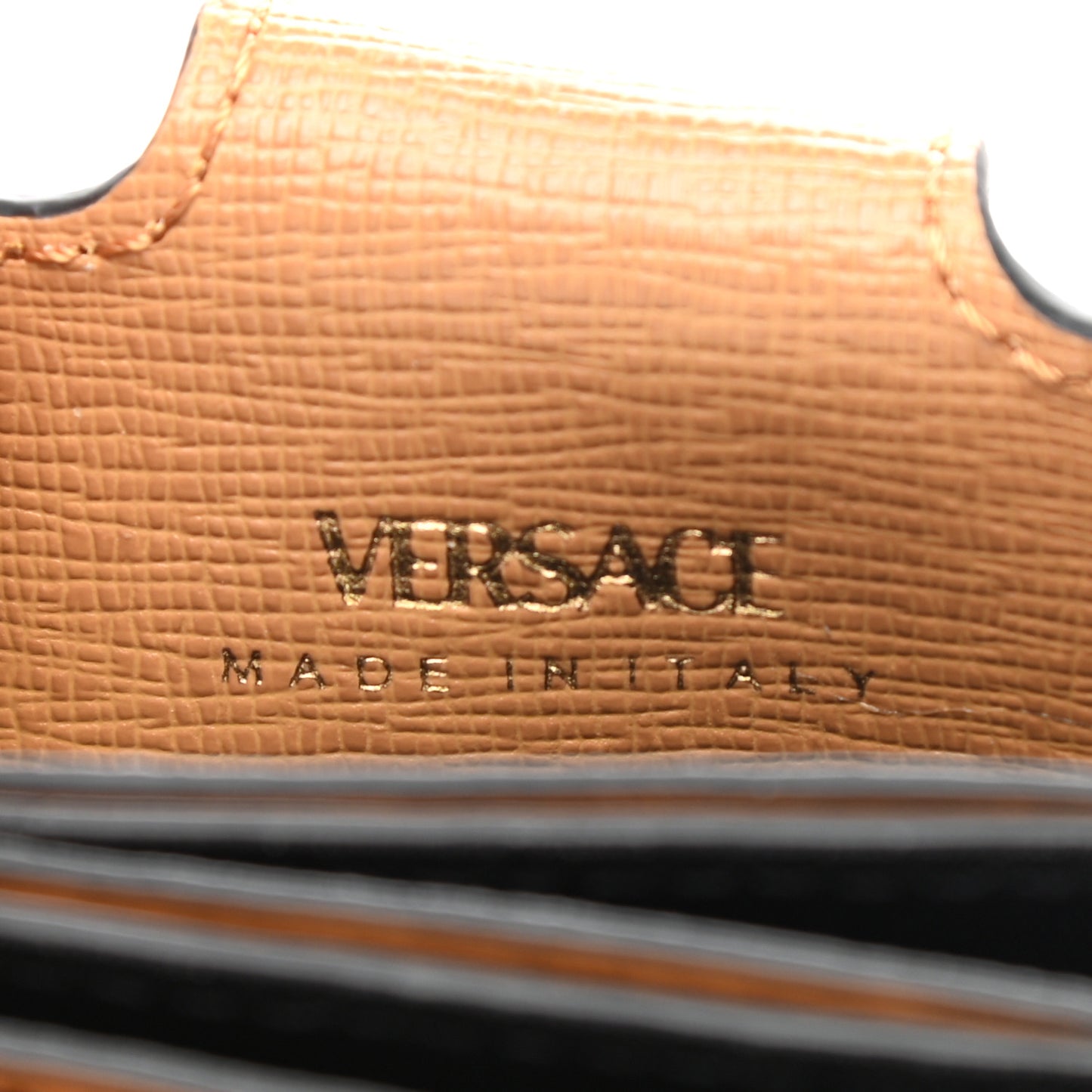 Saffiano Virtus Accordion Wallet Camel