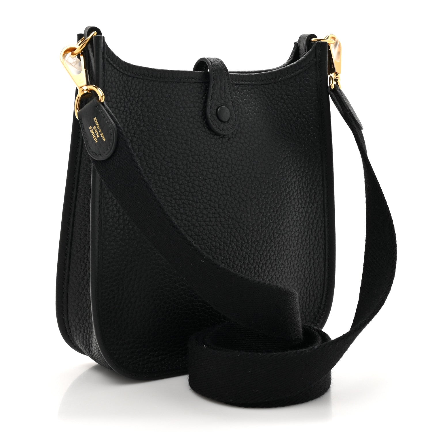 Hermes Taurillon Clemence Evelyne TPM Black 3 of 11
