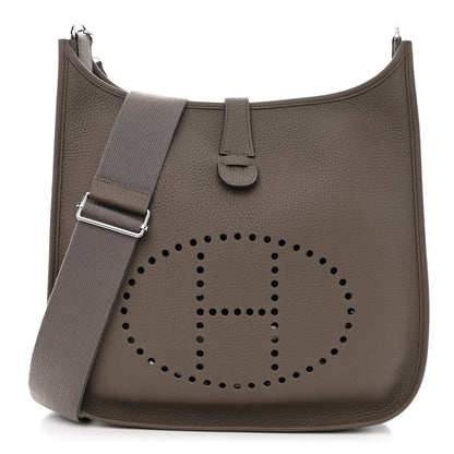 Hermes Taurillon Clemence Evelyne III PM Etain 1 of 10
