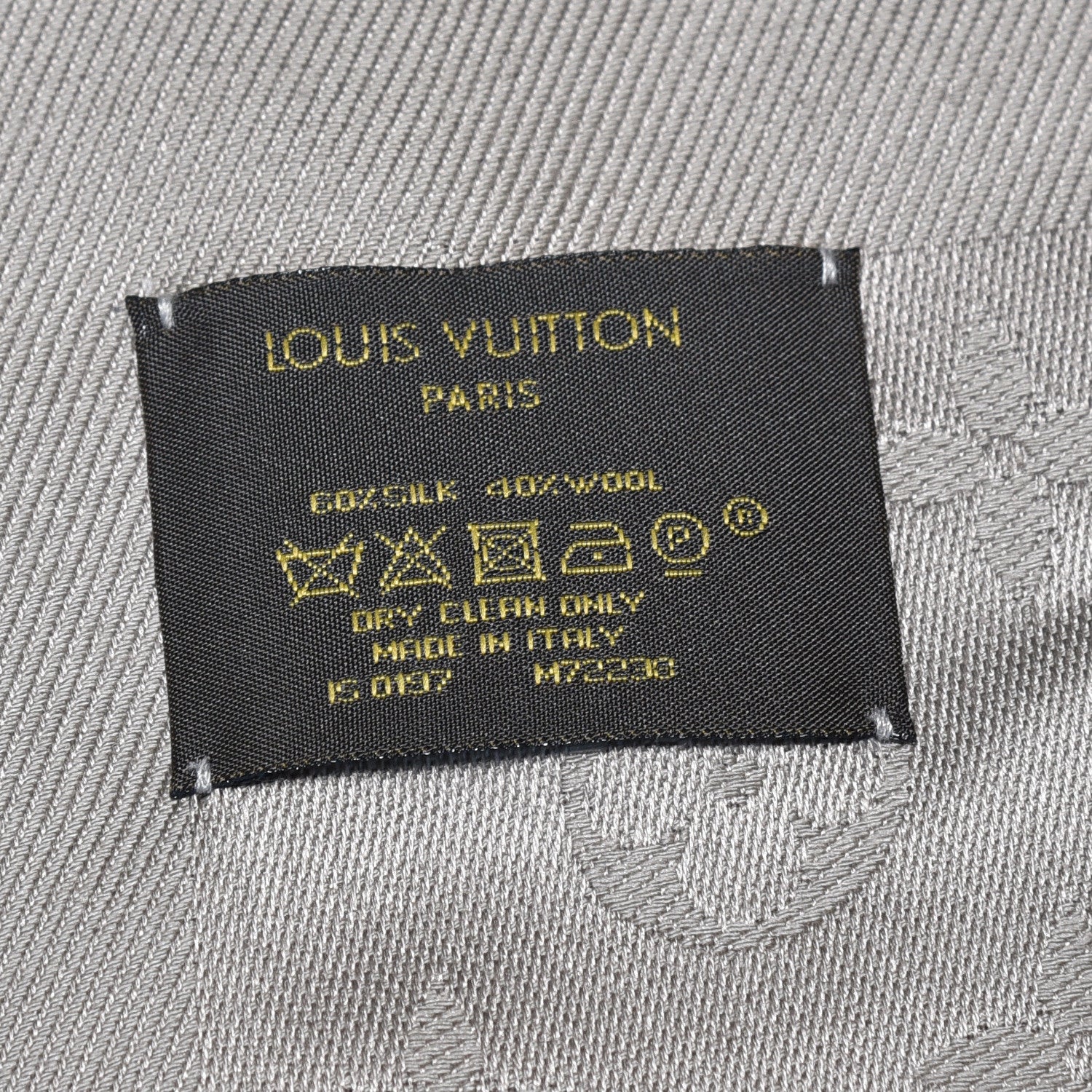 Louis Vuitton Silk Wool Monogram Shawl Verone 4 of 4