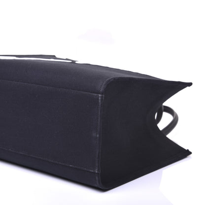 Versace Canvas Suppler Calfskin Cabas GV Signature Tote Black 8 of 9