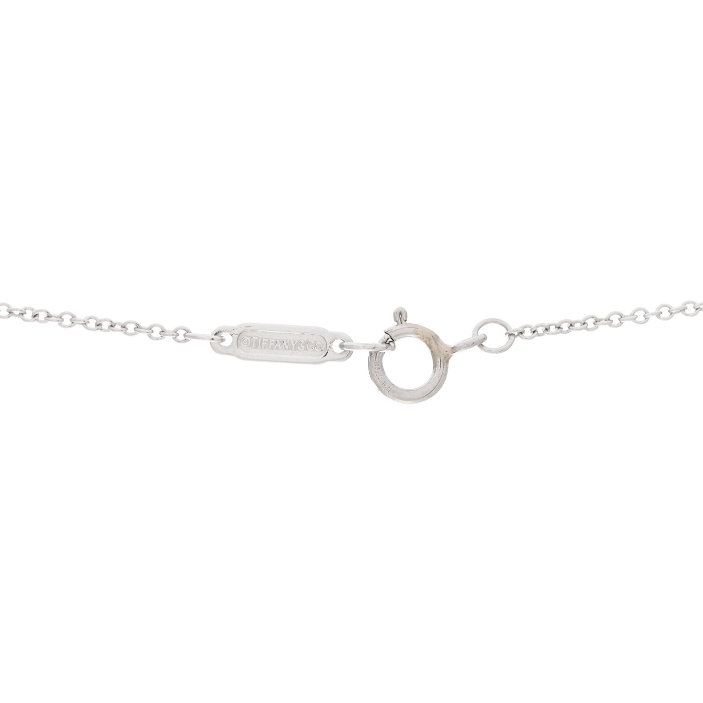 Platinum Diamond Small Heart Pendant Necklace