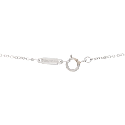 Tiffany Platinum Diamond Small Heart Pendant Necklace 5 of 7