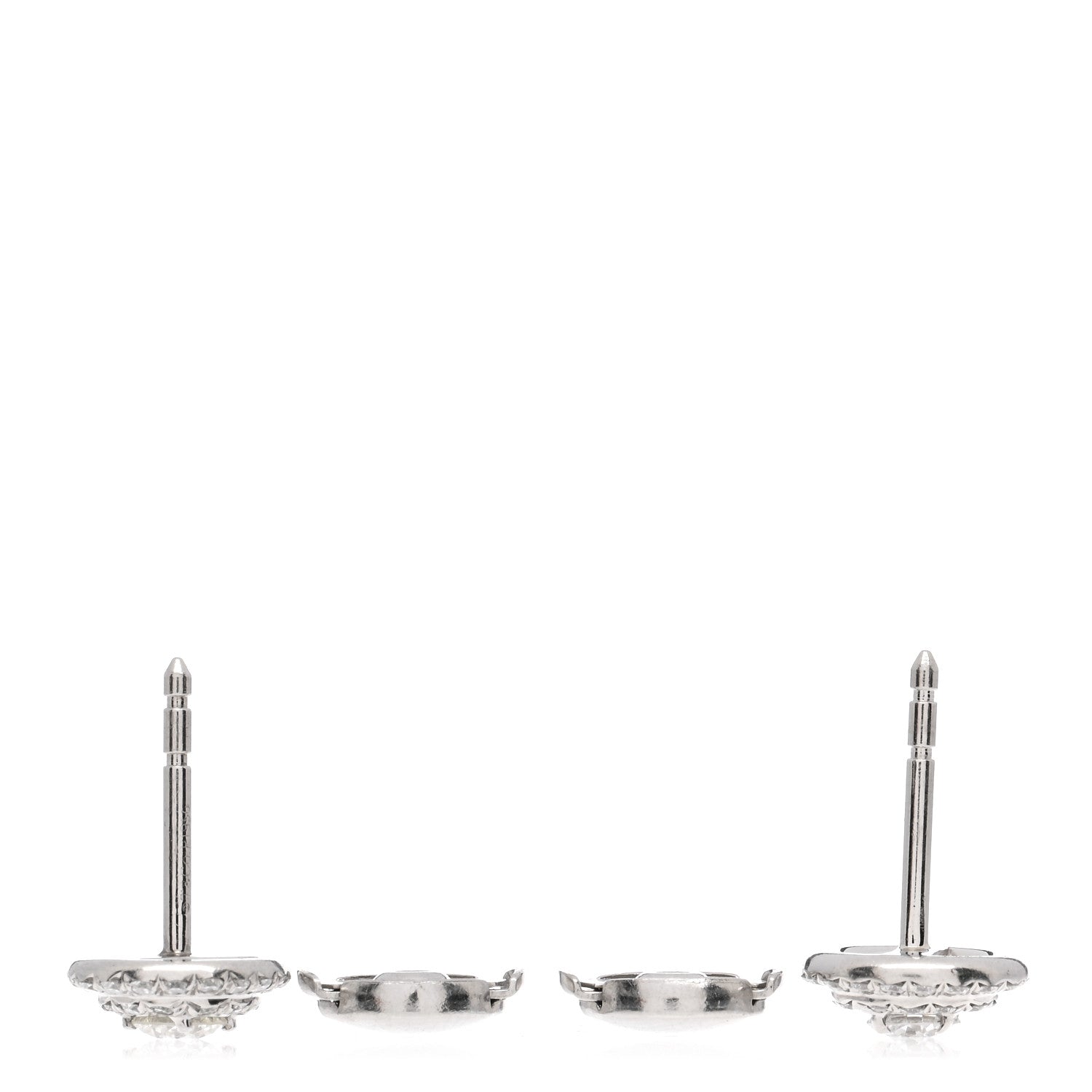Tiffany Platinum Diamond .60ctw Soleste Earrings 3 of 4