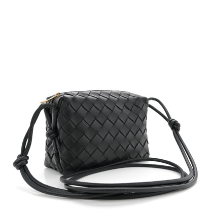 Bottega Veneta Nappa Intrecciato Mini Loop Camera Bag Black 3 of 10