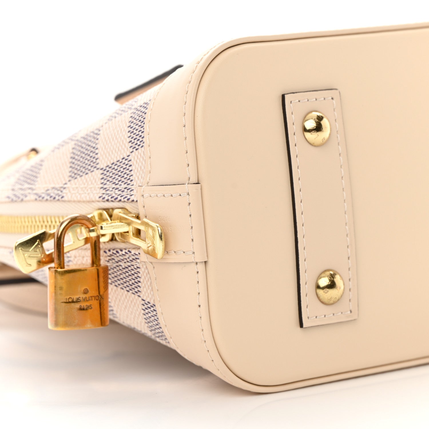 Louis Vuitton Damier Azur Braided Alma BB 8 of 12