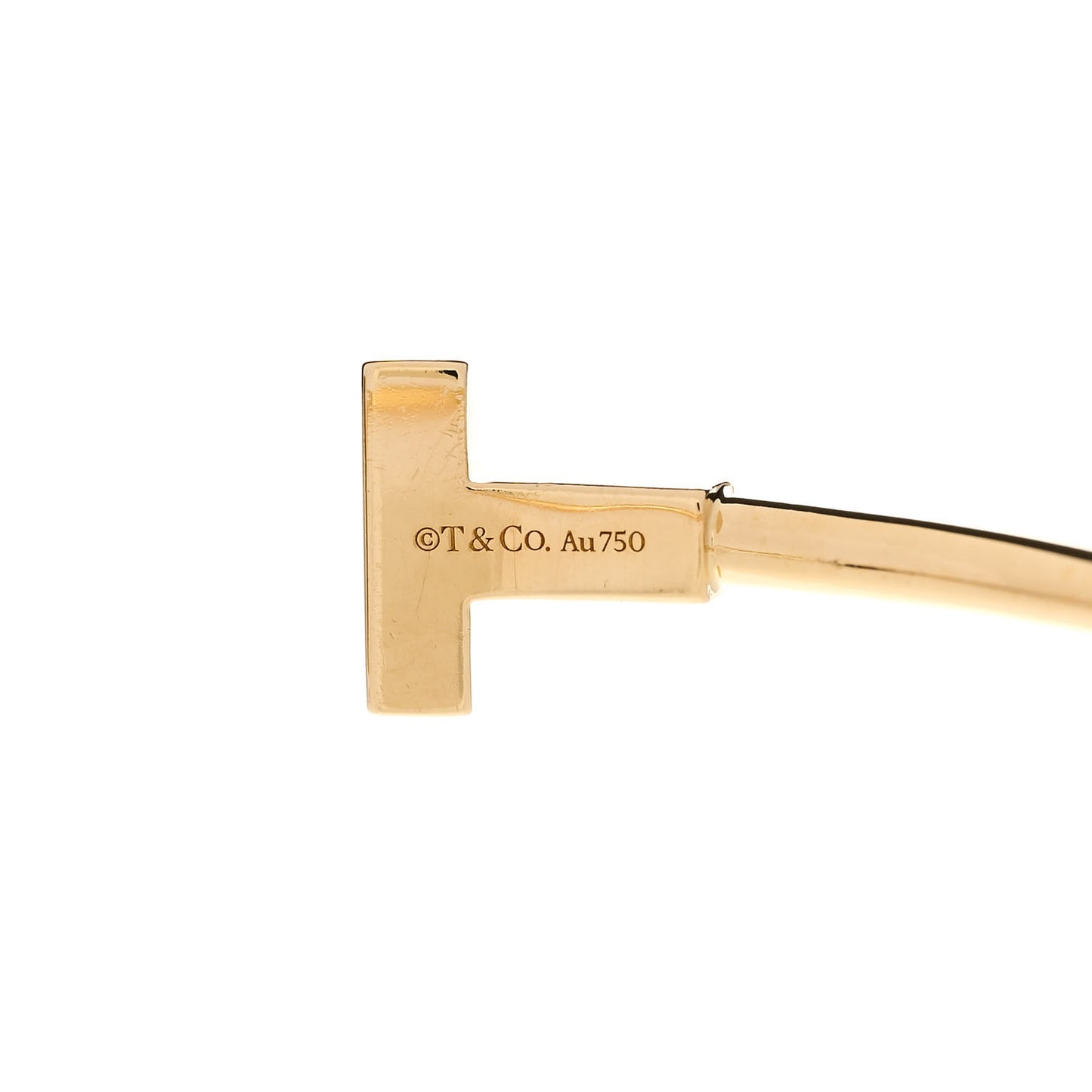 18K Yellow Gold T Wire Bracelet