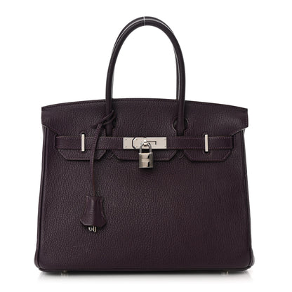 Hermes Chevre Mysore Birkin 30 Raisin 1 of 15