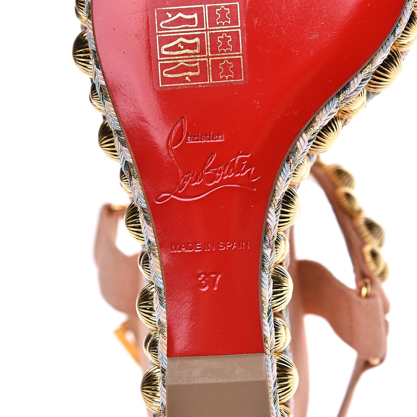 Veau Velours Rondaclou 120 Wedge Sandals 37