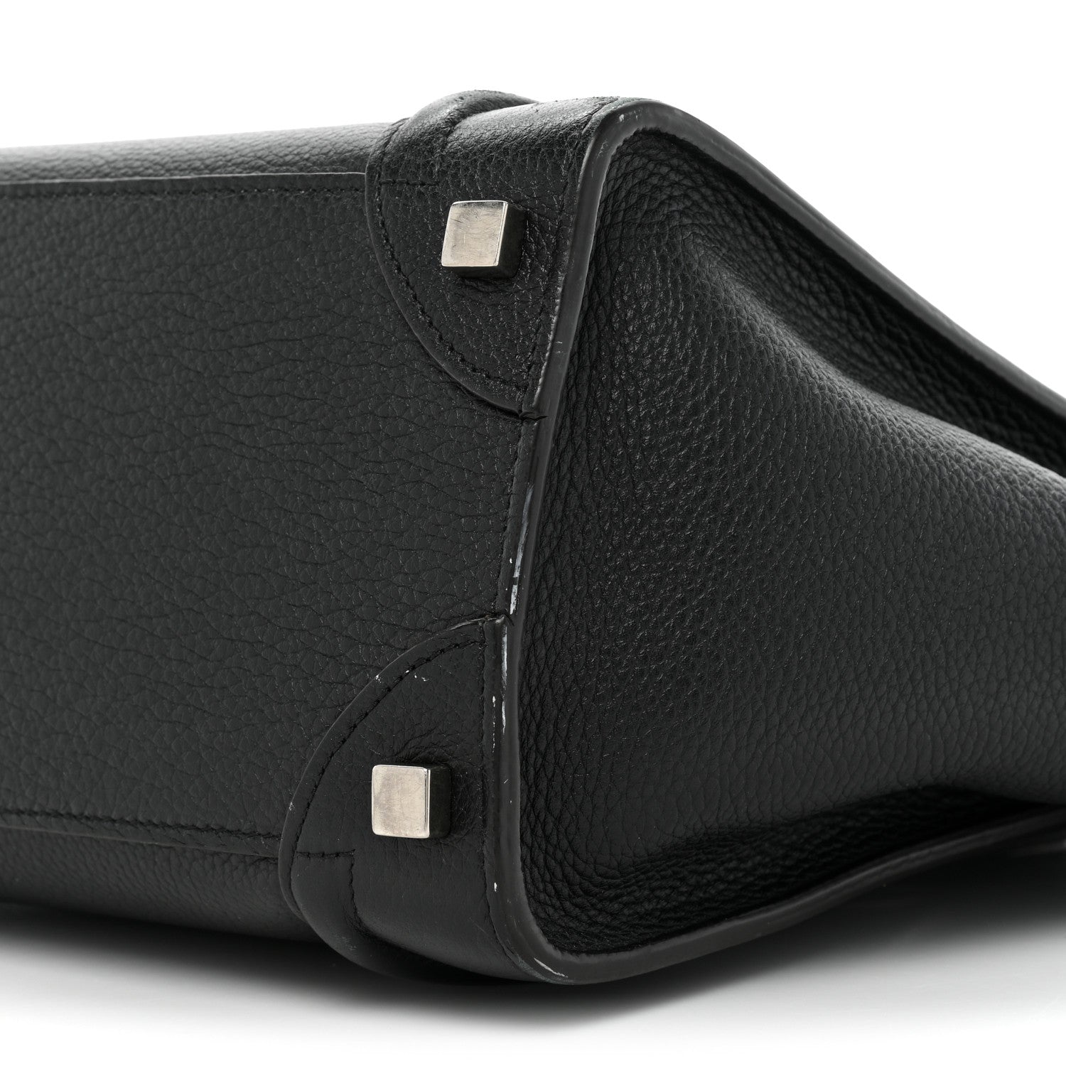 Celine Drummed Calfskin Micro Luggage Black 7 of 25