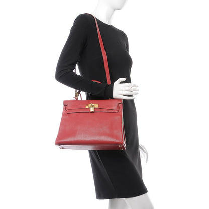 Hermes Taurillon Clemence Retourne Kelly 32 Rouge 3 of 41