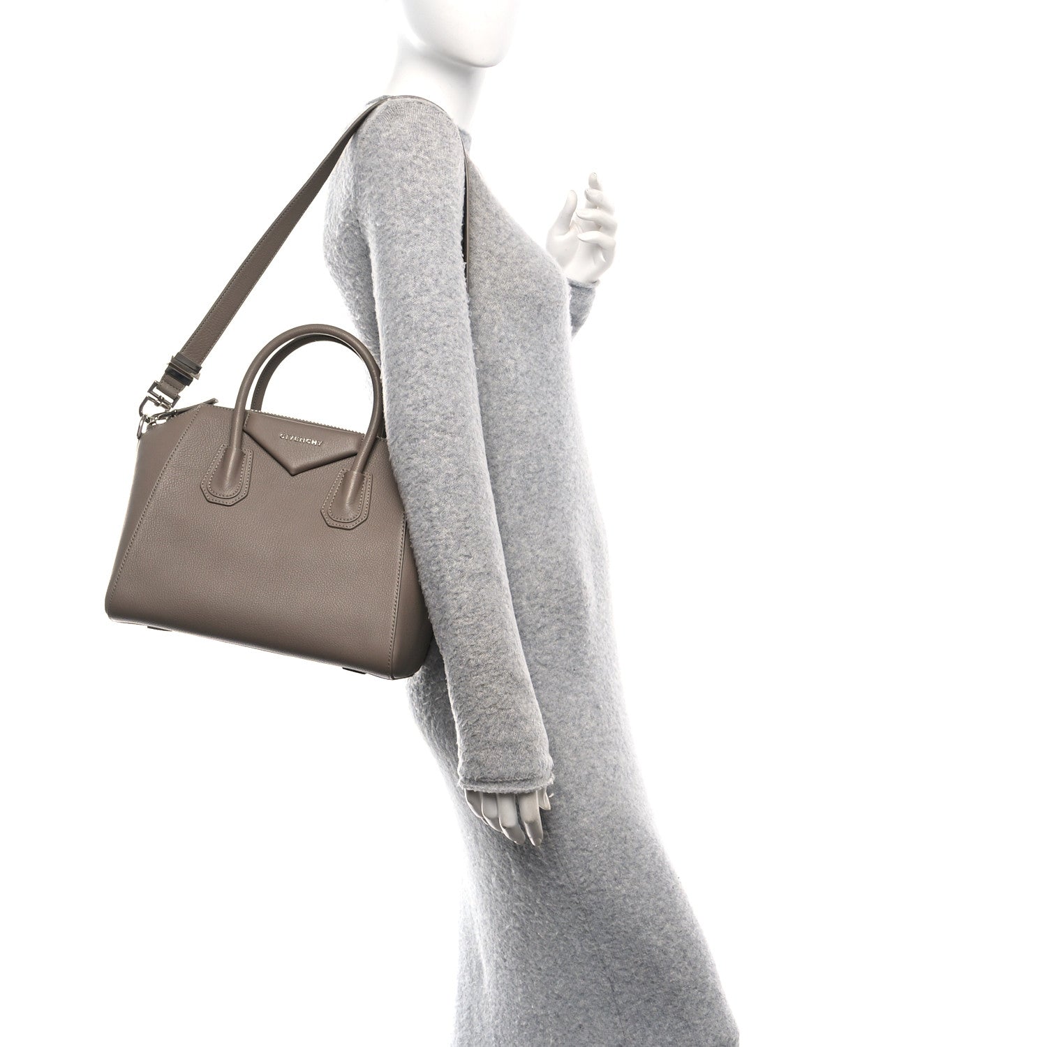 Givenchy Sugar Goatskin Small Antigona Mastic 2 of 10