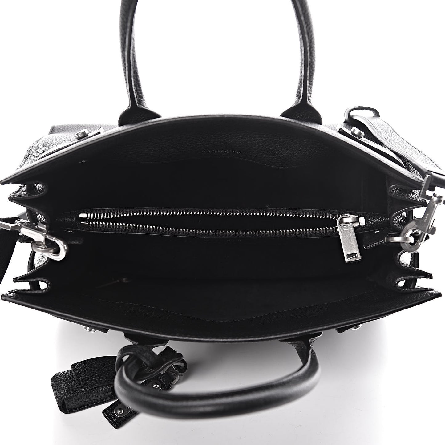 Grained Calfskin Baby Sac De Jour Souple Black
