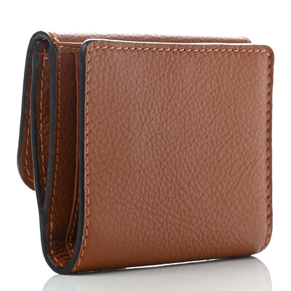 Chloe Grained Calfskin Marcie Square Wallet Tan 3 of 8