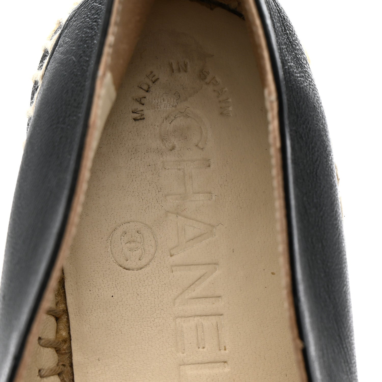 Chanel Lambskin CC Espadrilles 36 Black 7 of 13