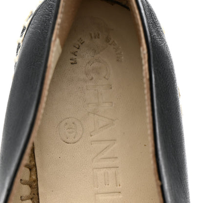 Chanel Lambskin CC Espadrilles 36 Black 7 of 13