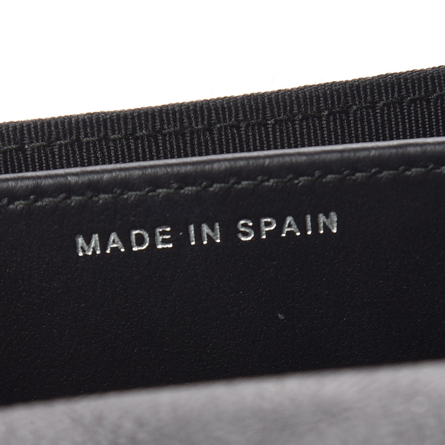 Crumpled Calfskin Quilted Flap Card Holder Wallet So Black