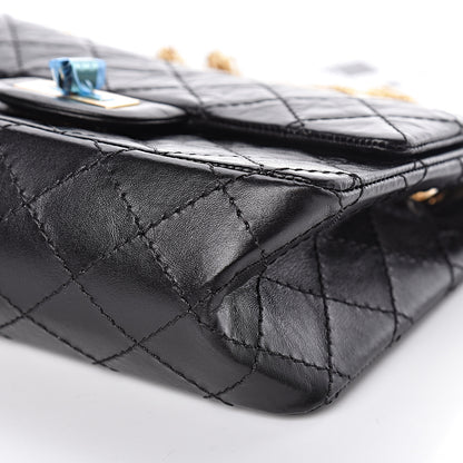 Chanel Aged Calfskin Quilted 2.55 Reissue Mini Flap Black 10 of 11
