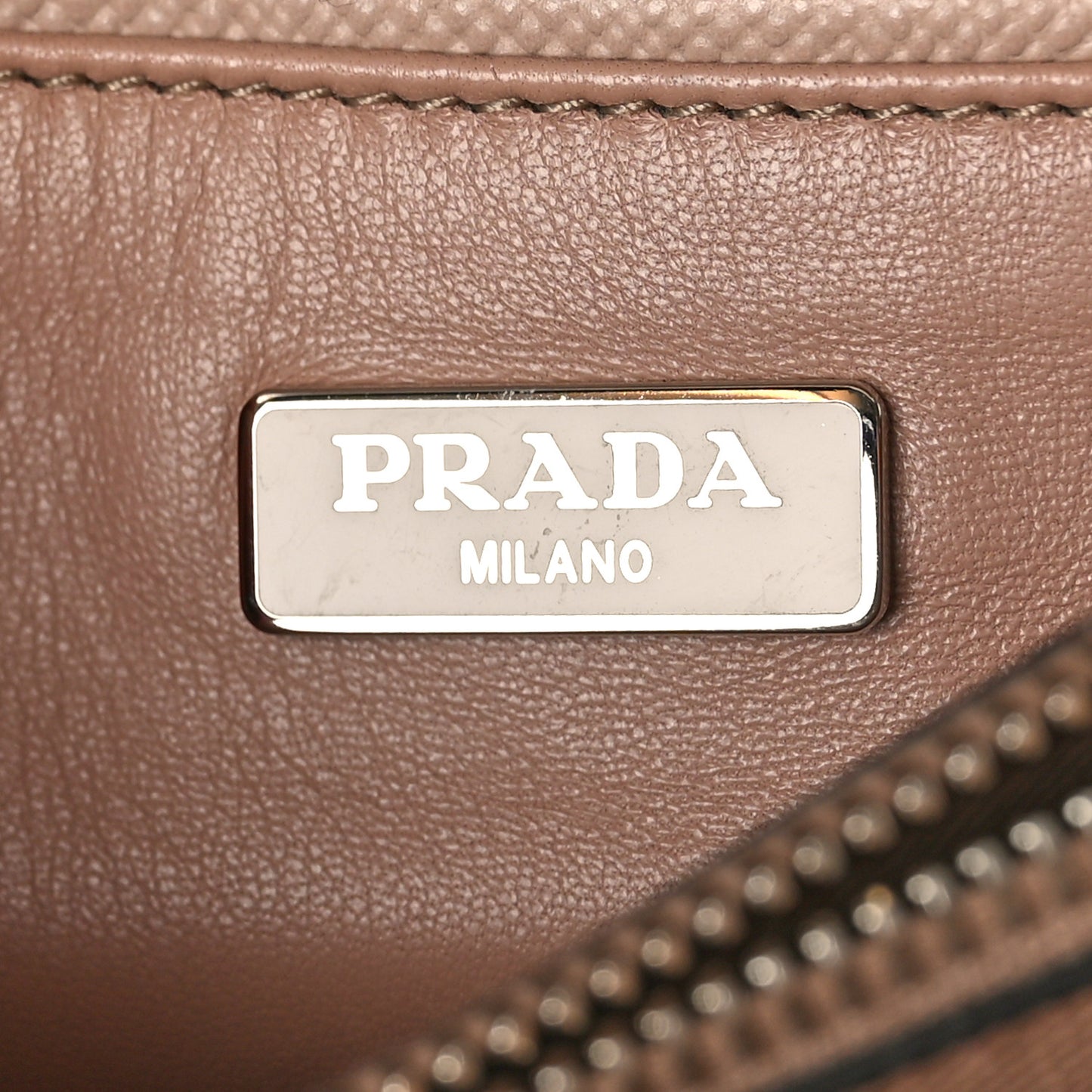 Saffiano Mini Twin Pocket Tote Cammeo