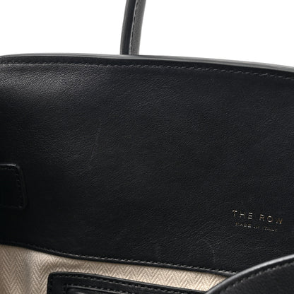 The Row Polished Saddle Calfskin Soft Margaux 15 Black 12 of 12