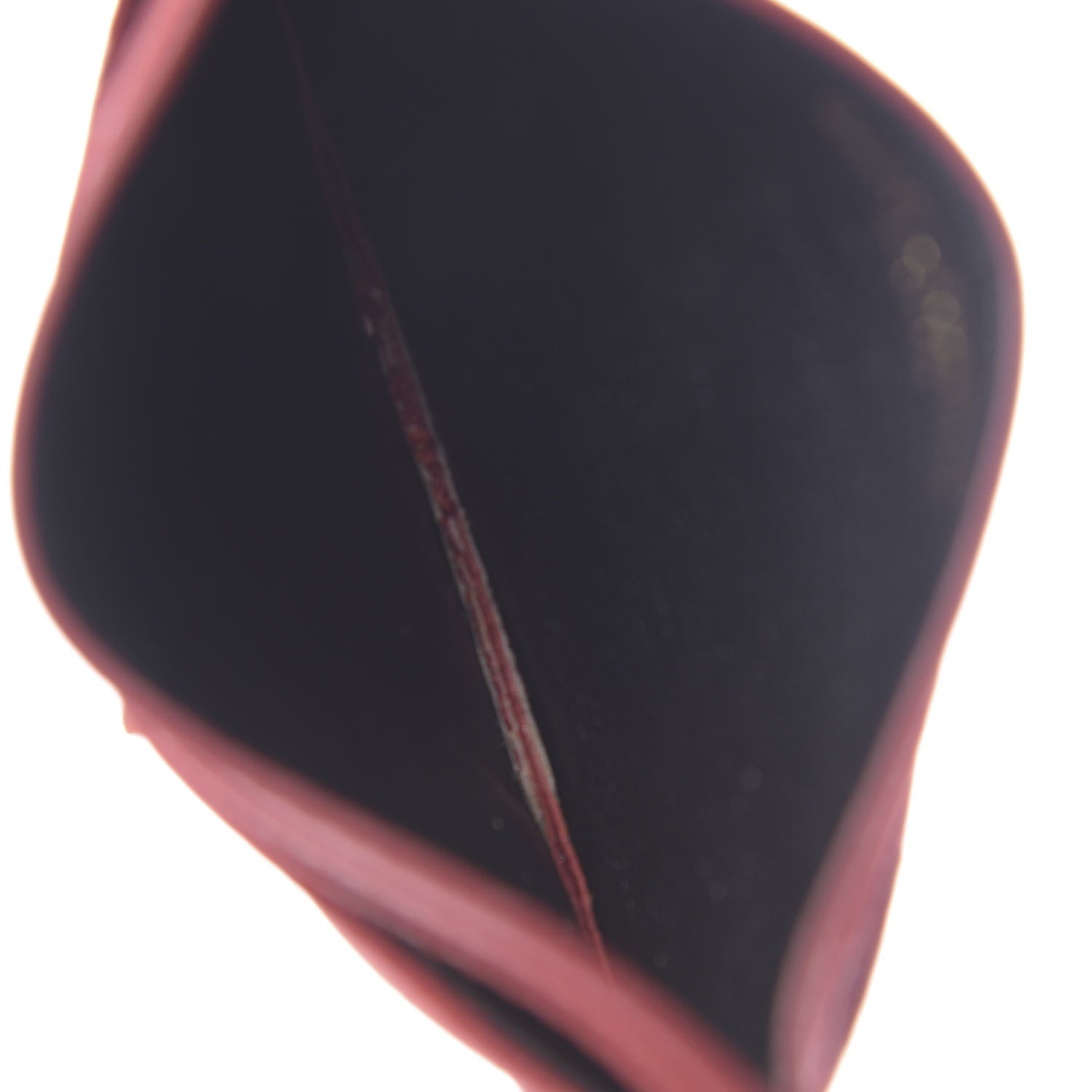 Saint Laurent Grain De Poudre Matelasse Chevron Monogram Credit Card Case New Red 5 of 12