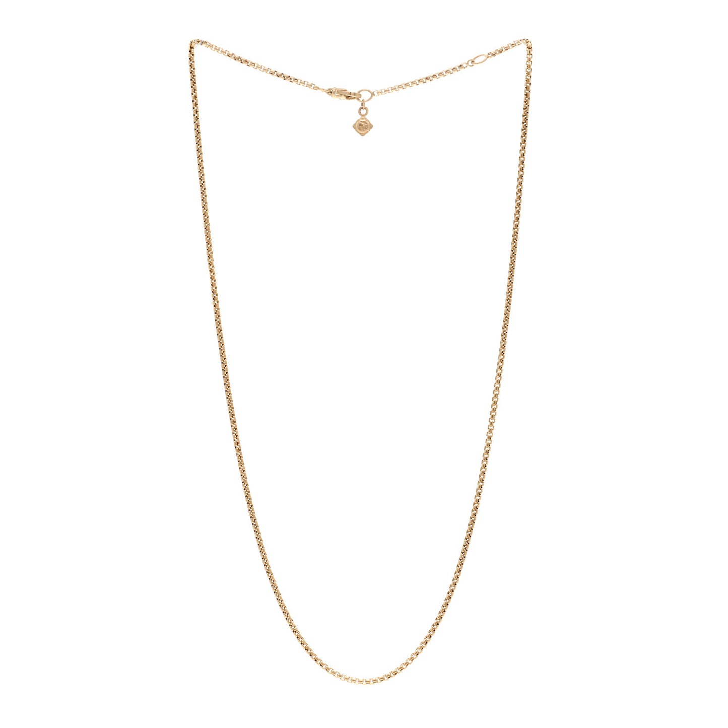 18K Yellow Gold 1.7mm Box Chain Necklace