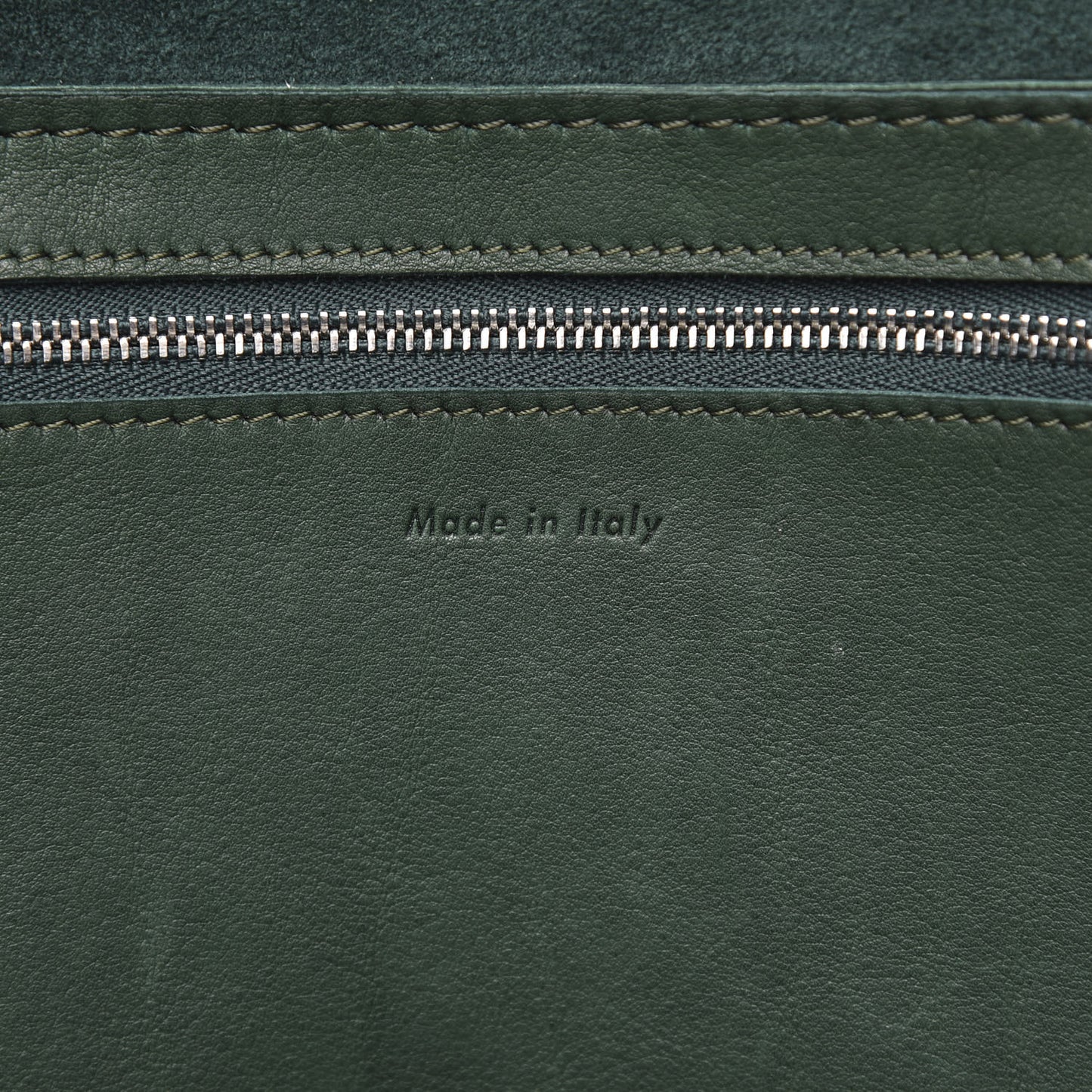 Smooth Calfskin Medium Big Bag Dark Green