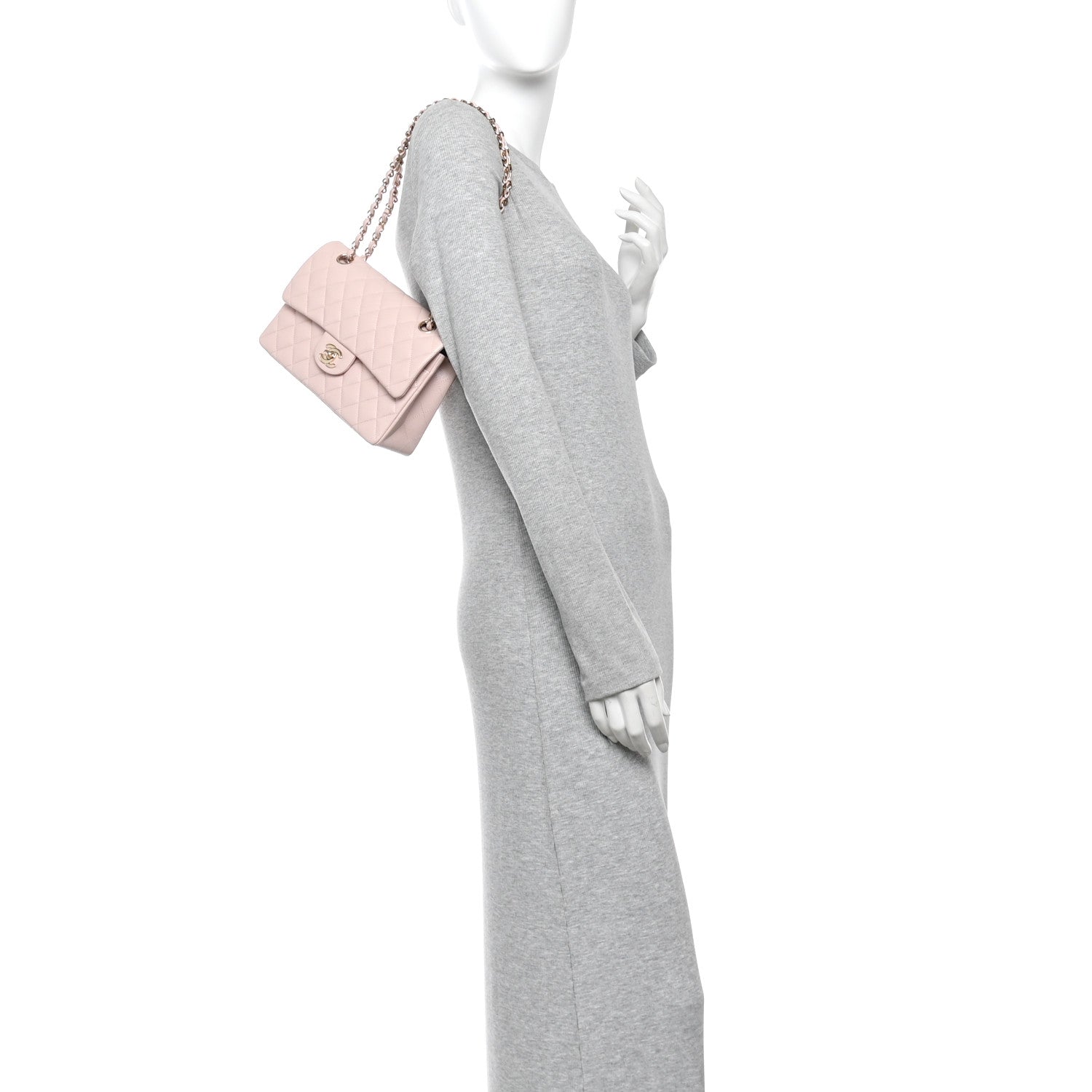 Chanel Caviar Quilted Small Double Flap Light Pink Light Pink 2 of 11