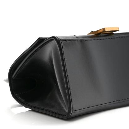 Balenciaga Shiny Box Calfskin Small Hourglass Top Handle Bag Black 7 of 8