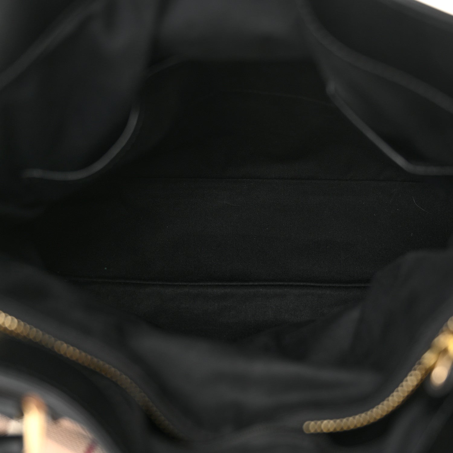 Burberry Haymarket Check Medium Golderton Tote Black 5 of 10