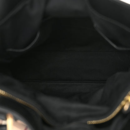 Burberry Haymarket Check Medium Golderton Tote Black 5 of 10
