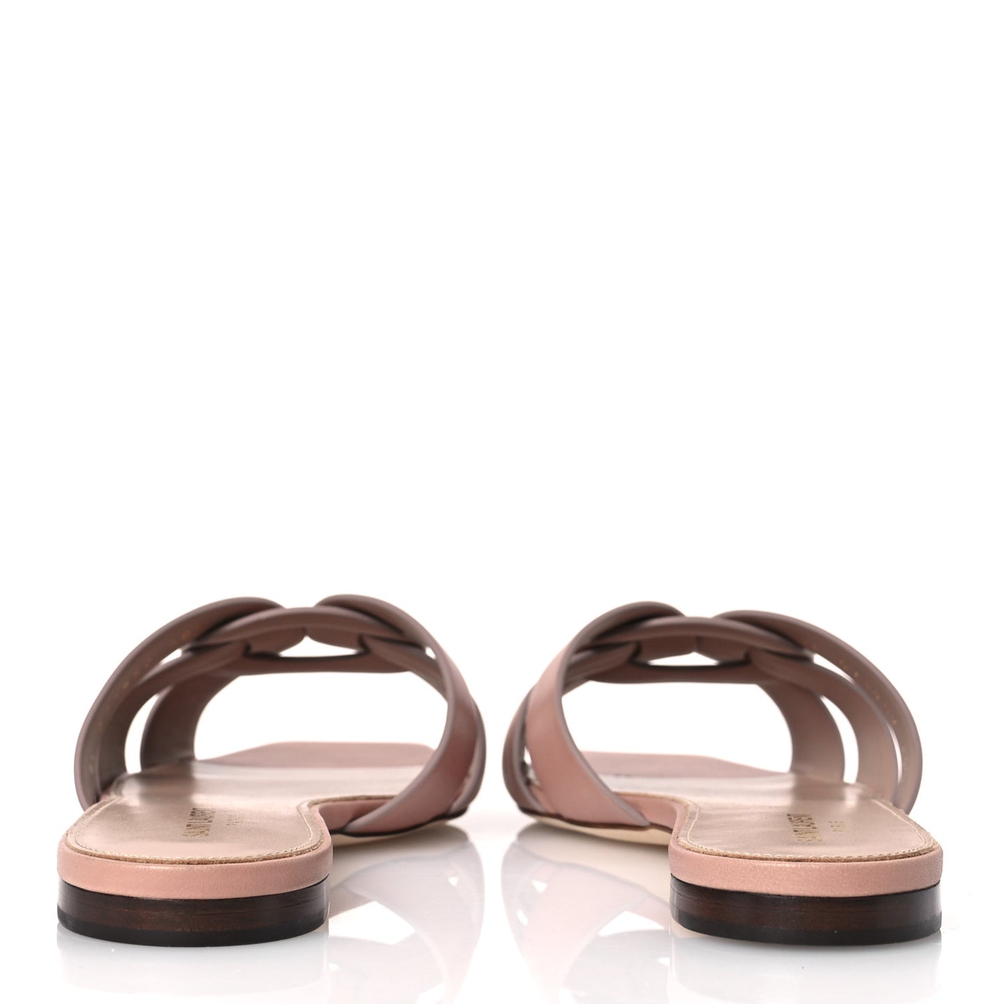 Calfskin Tribute 05 Slide Sandals 40.5 Nude