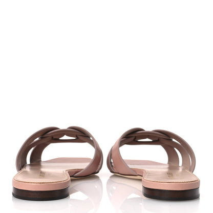 Saint Laurent Calfskin Tribute 05 Slide Sandals 40.5 Nude 6 of 14