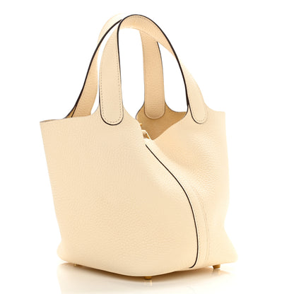 Hermes Taurillon Clemence Picotin Lock 18 PM Nata 4 of 31