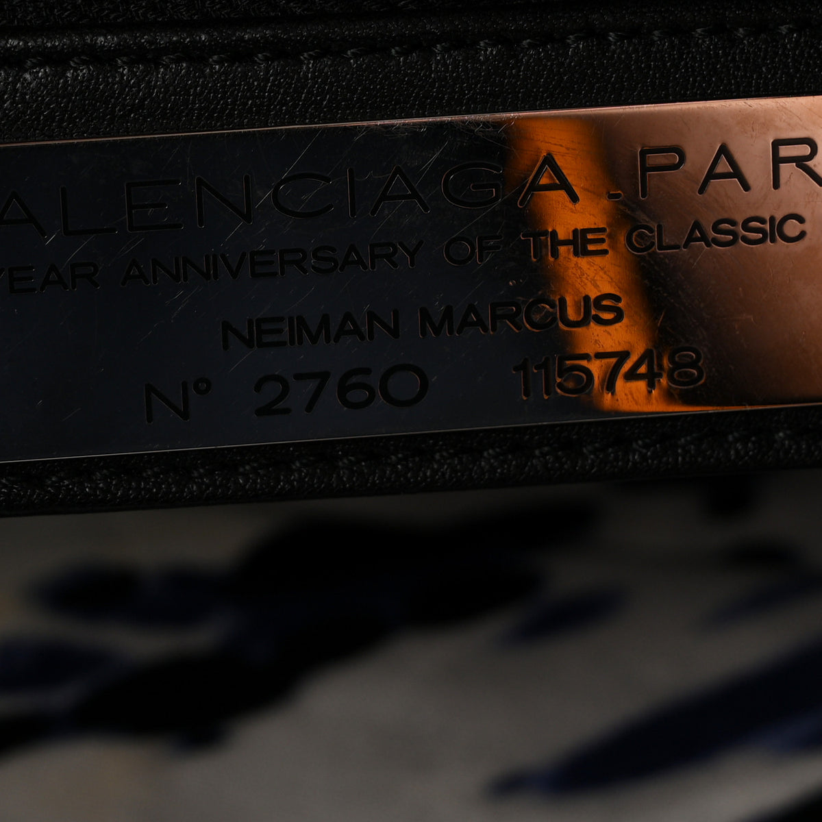 Balenciaga Metallic Craquele Calfskin Classic Hardware City Black 7 of 13