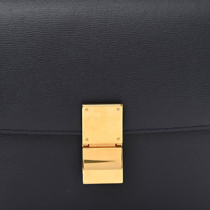 Celine Liege Calfskin Medium Classic Box Flap Bag Dark Blue 9 of 13