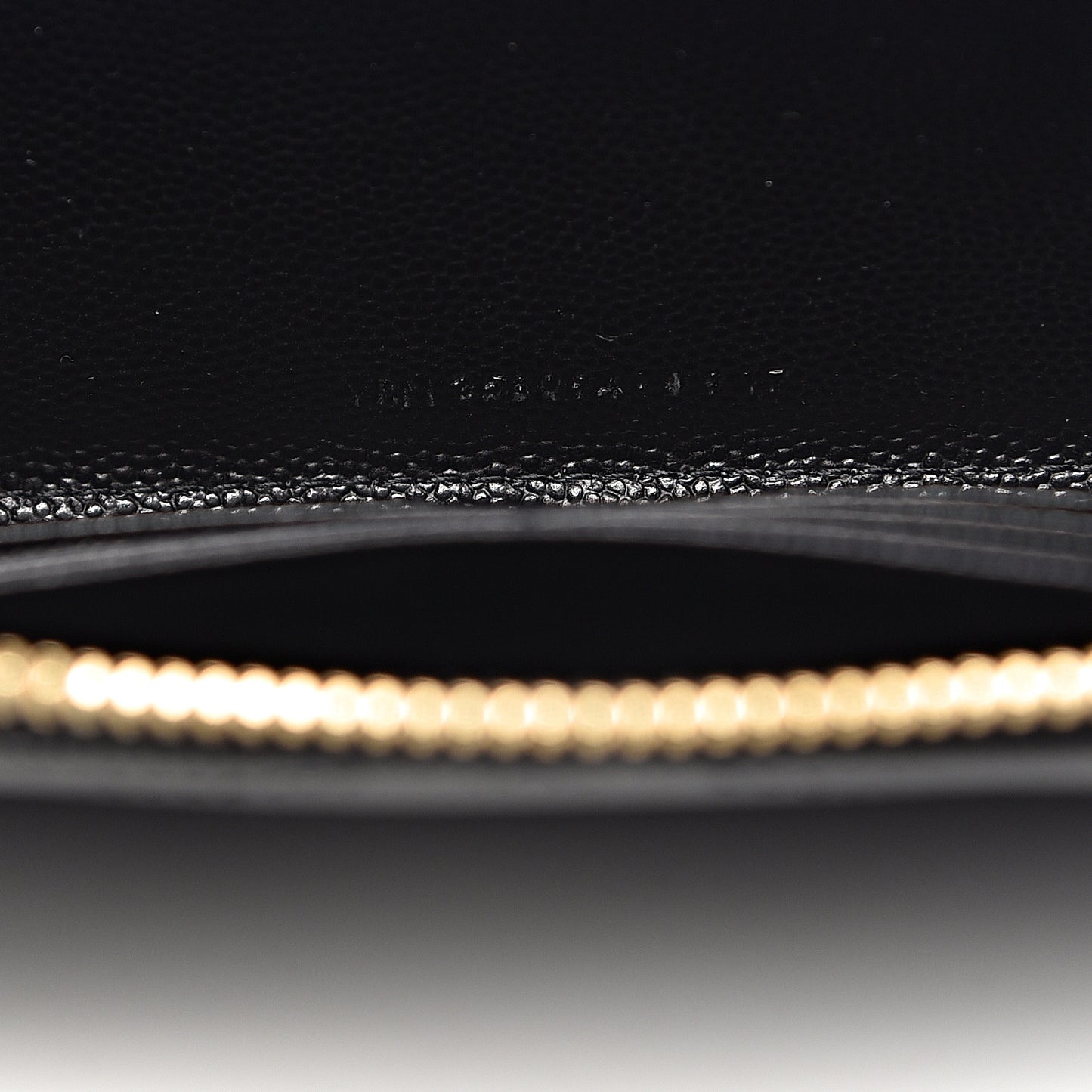 Grain De Poudre Matelasse Chevron Monogram Zip Around Wallet Black