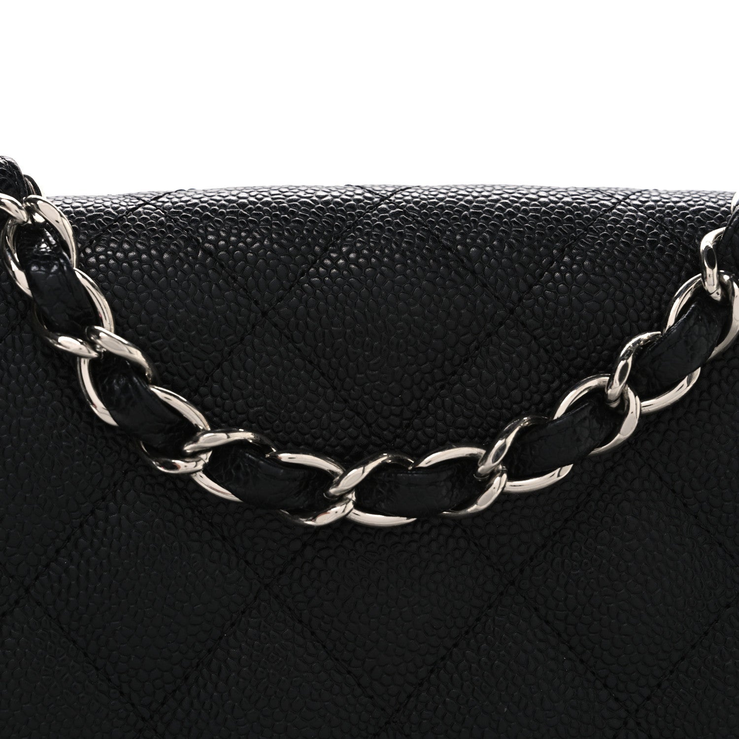 Chanel Caviar Quilted Jumbo Single Flap Black 8 of 10