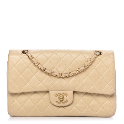 Chanel Lambskin Quilted Medium Double Flap Beige 1 of 11