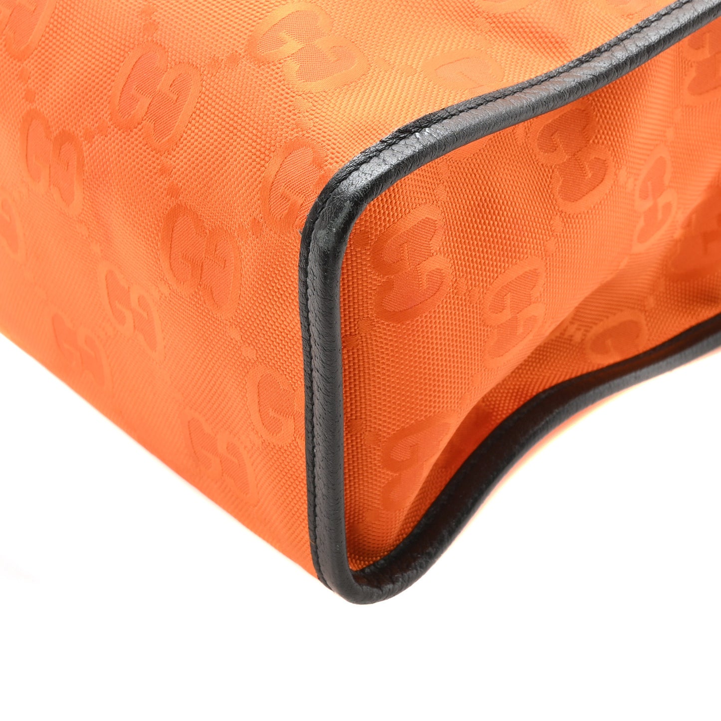 Econyl Nylon Monogram Off The Grid Long Tote Bag Carrot Orange Black