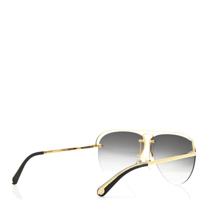Louis Vuitton Grease Mask Sunglasses Z1045W Gold 4 of 9